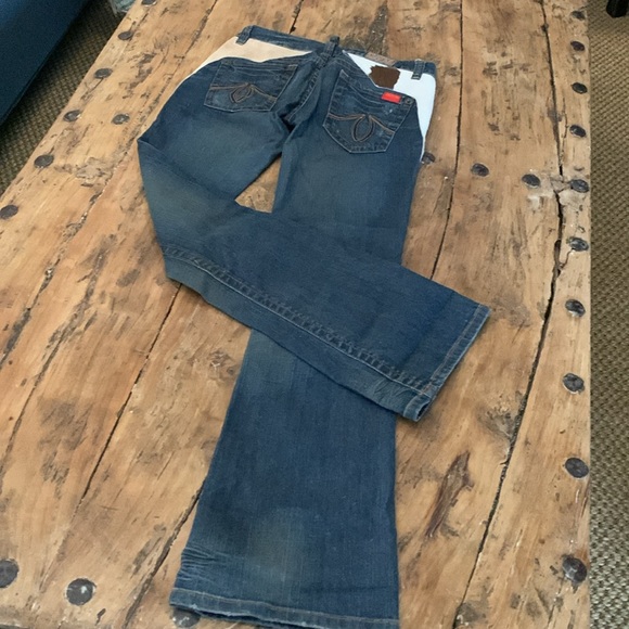 Level 99 hair on hide low rise home designed jeans - Picture 2 of 11